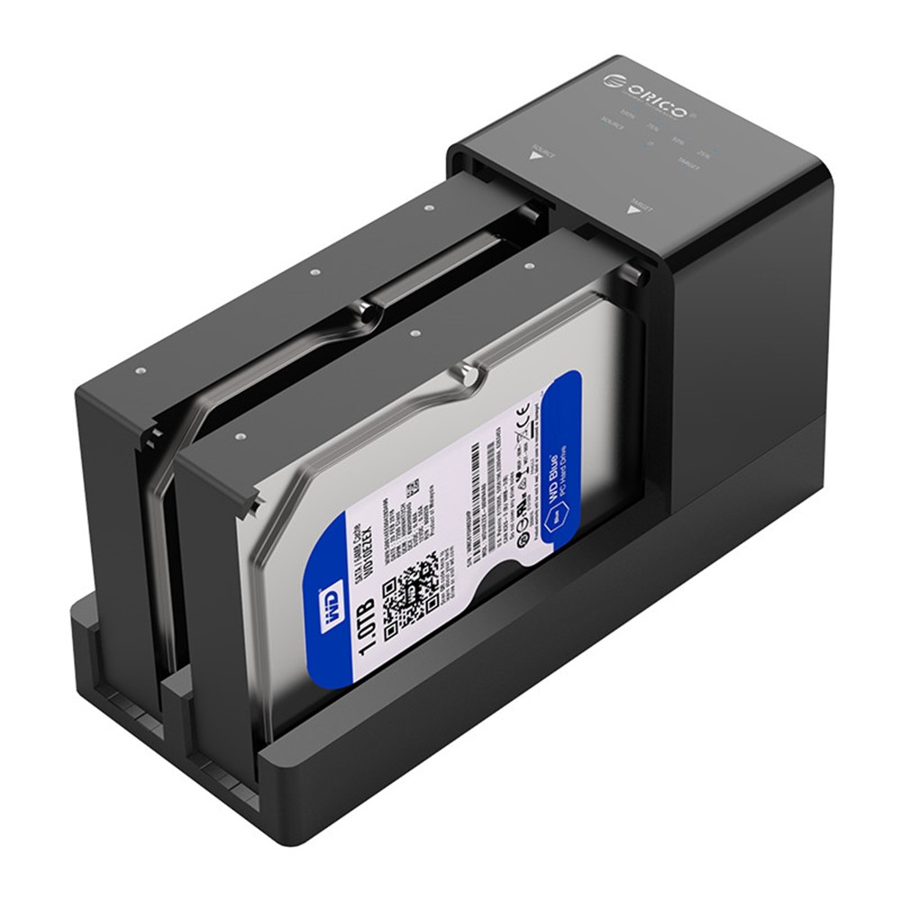 ORICO 6528US3-C 2.5 / Clon Sin Conexión De La Estación De Acoplamiento De 2 Bahías Del Gabinete De Disco Duro De 3,5 Pulgadas-6