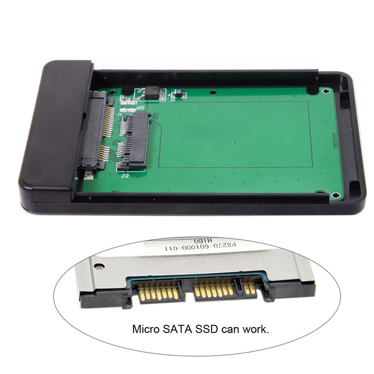 USB 3.1 Tipo-c USB-C Para 1.8 Polegadas Micro SATA 16 Pinos 7 + 9 SSD Para Gabinete De Disco Rígido Externo-10