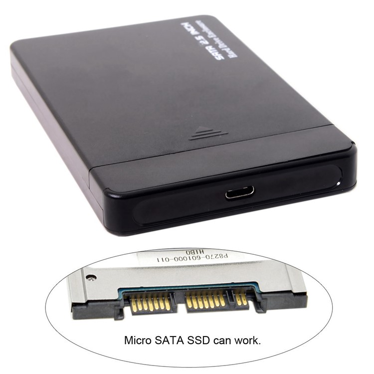 USB 3.1 Tipo-c USB-C Para 1.8 Polegadas Micro SATA 16 Pinos 7 + 9 SSD Para Gabinete De Disco Rígido Externo-12