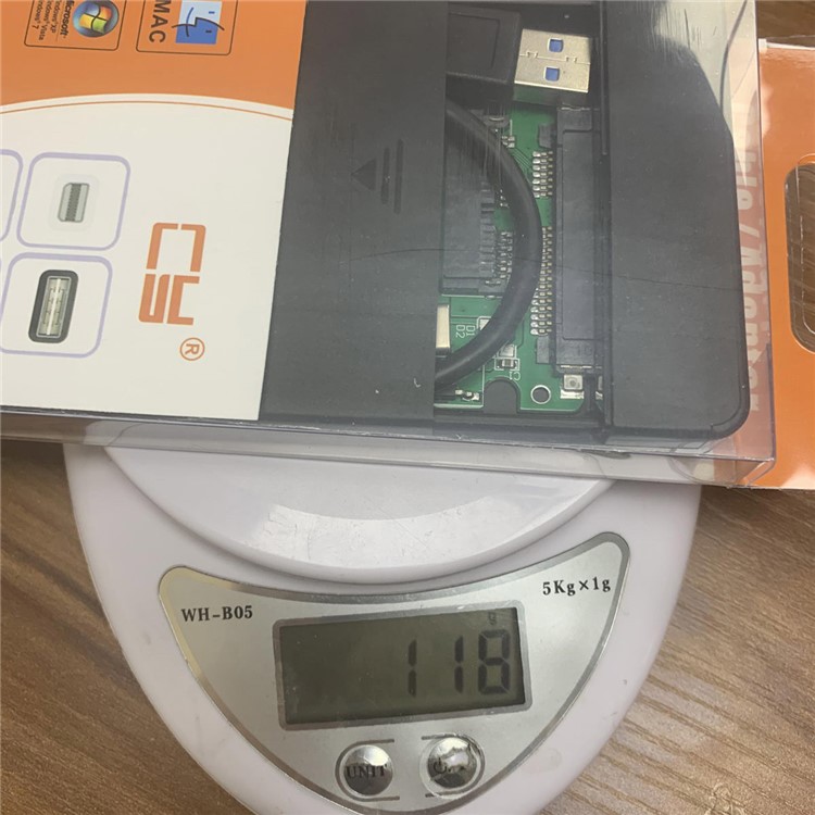 USB 3.1 Tipo-c USB-C Para 1.8 Polegadas Micro SATA 16 Pinos 7 + 9 SSD Para Gabinete De Disco Rígido Externo-16