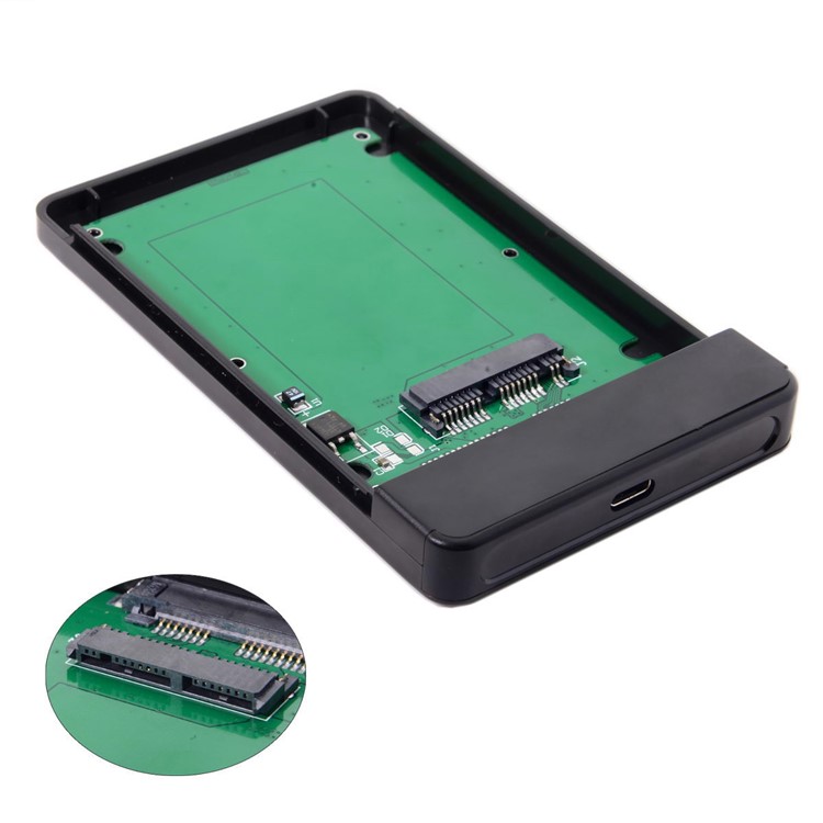 USB 3.1 Tipo-c USB-C Para 1.8 Polegadas Micro SATA 16 Pinos 7 + 9 SSD Para Gabinete De Disco Rígido Externo-2