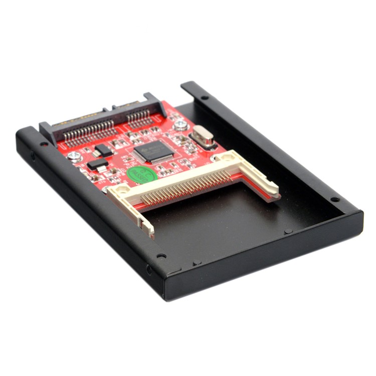 CF to SATA Converter Compact Flash Merory Card to 2.5 22Pin Adapter with Bracket Bay-4
