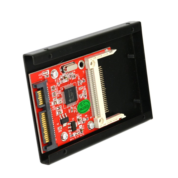 CF to SATA Converter Compact Flash Merory Card to 2.5 22Pin Adapter with Bracket Bay-6