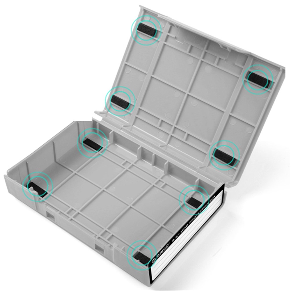 ORICO PHP35-V1 3.5" SATA HDD Hard Disk Drive Protection Case Shockproof - Grey-5