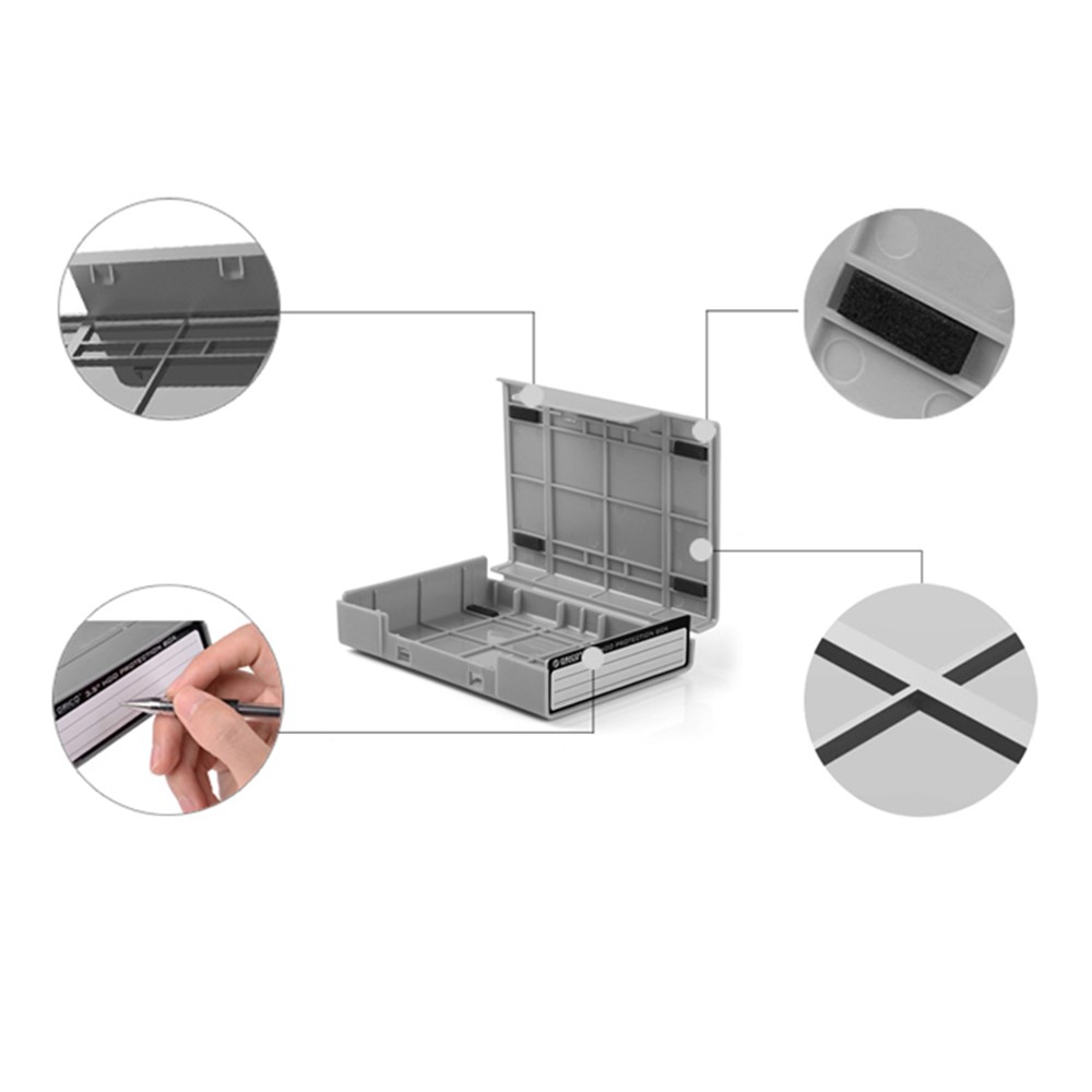 ORICO PHP35-V1 3.5" SATA HDD Hard Disk Drive Protection Case Shockproof - Grey-9
