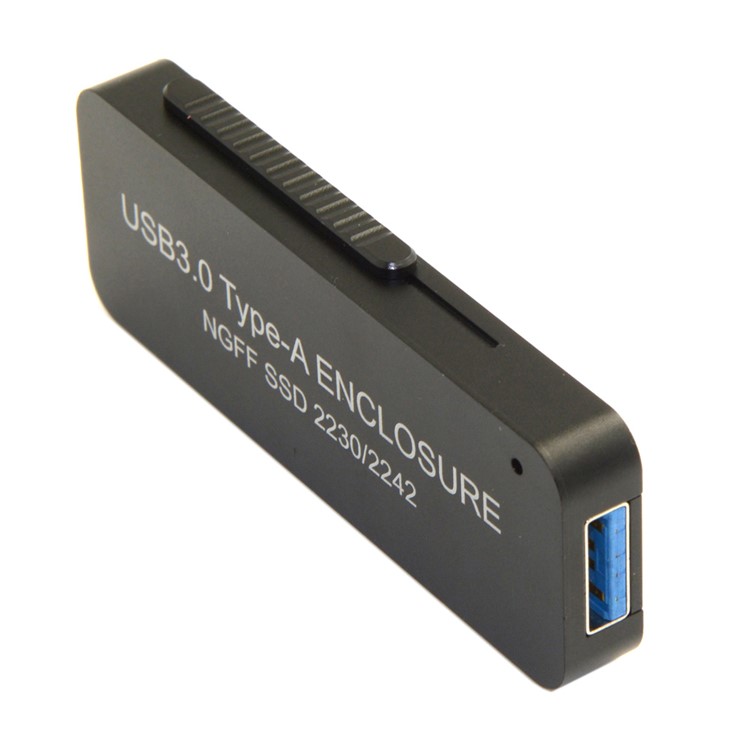 Retractable 42mm NGFF M2 B-key B/M-key SSD to USB 3.0 External PCBA Conveter Card Flash Disk Type - Black-3