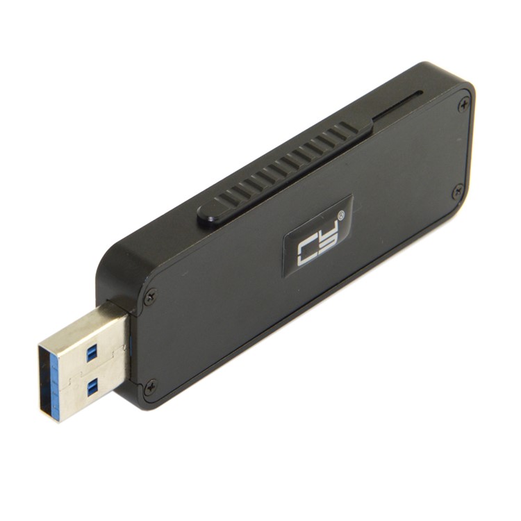 Retractable 42mm NGFF M2 B-key B/M-key SSD to USB 3.0 External PCBA Conveter Card Flash Disk Type - Black-5