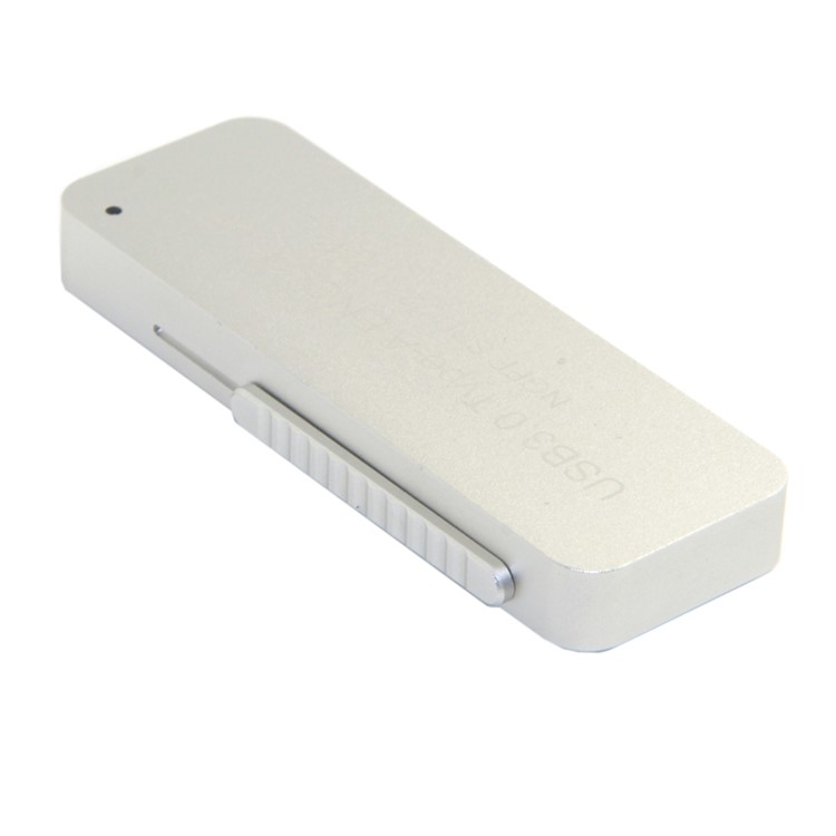 Retractable 42mm NGFF M2 B-key B/M-key SSD to USB 3.0 External PCBA Adapter Card Flash Disk Type - Silver-10