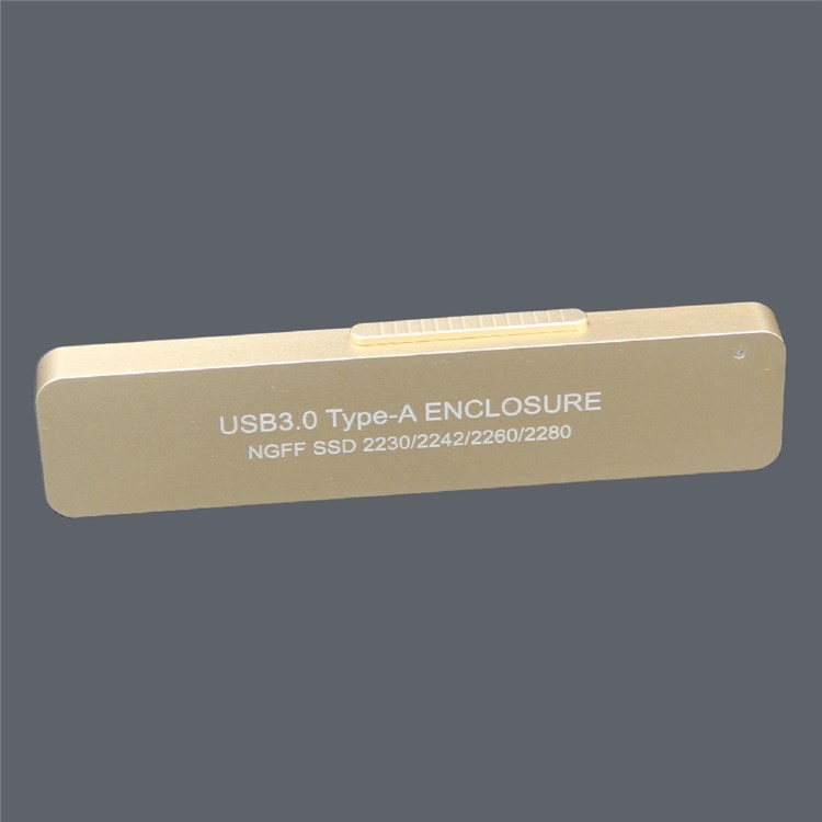 Retractable 42mm NGFF M2 B-key B/M-key SSD to USB 3.0 External PCBA Adapter Card Flash Disk Type - Silver-22