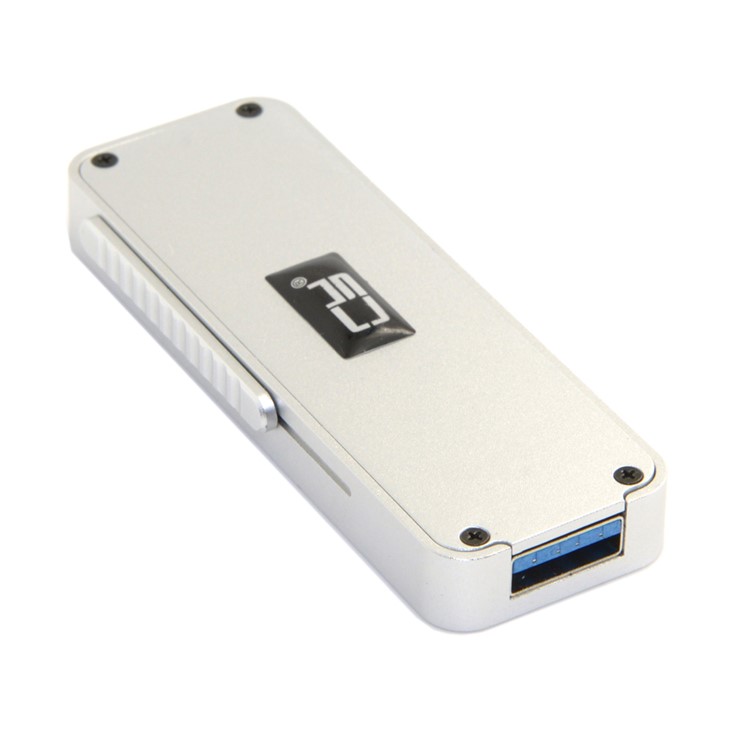 Retractable 42mm NGFF M2 B-key B/M-key SSD to USB 3.0 External PCBA Adapter Card Flash Disk Type - Silver-7