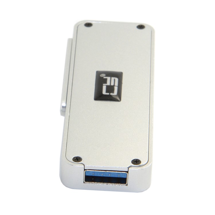 Retractable 42mm NGFF M2 B-key B/M-key SSD to USB 3.0 External PCBA Adapter Card Flash Disk Type - Silver-8