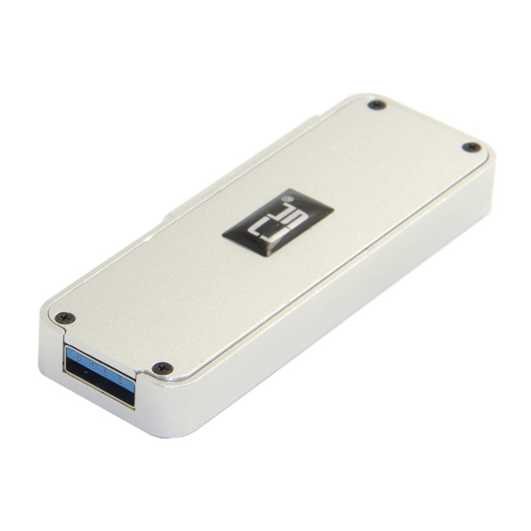 Retractable 42mm NGFF M2 B-key B/M-key SSD to USB 3.0 External PCBA Adapter Card Flash Disk Type - Silver-9