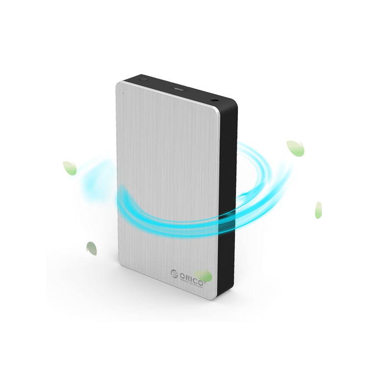 ORICO MD35C3 Tool-free High Speed 3.5-inch USB 3.1 Type C to SATA External Hard Drive Enclosure Case - Silver-2