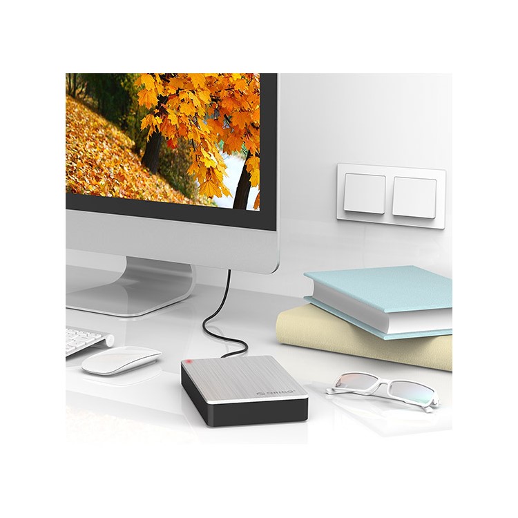 ORICO Tool-free 6Gbps High Speed 3.5 inch USB3.0 Hard Drive Enclosure Case (MD35U3) - Silver-3