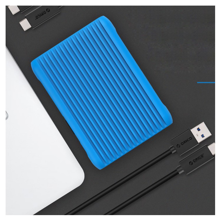 ORICO 3.5“ 2TB USB 3.1 Gen2 Type-c 10Gbps External Hard Disk Drive with Silicone Protective Shell (MS3520) - Black-12