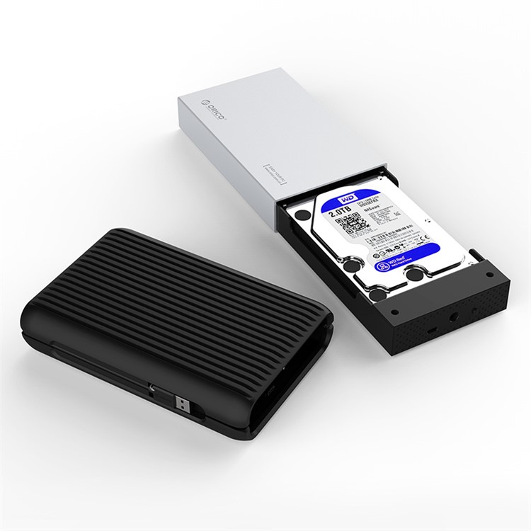 ORICO 3.5“ 2TB USB 3.1 Gen2 Type-c 10Gbps External Hard Disk Drive with Silicone Protective Shell (MS3520) - Black-6