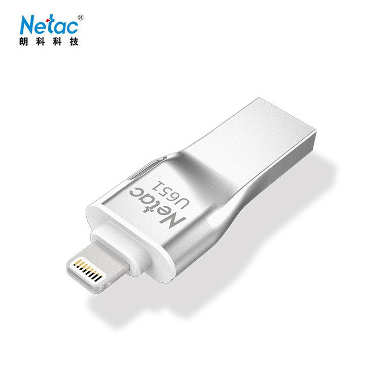 NETAC U651 MFI Certificada Interface Dual USB 3.0 Flash Driver Para Iphone Ipad - 64 GB-4