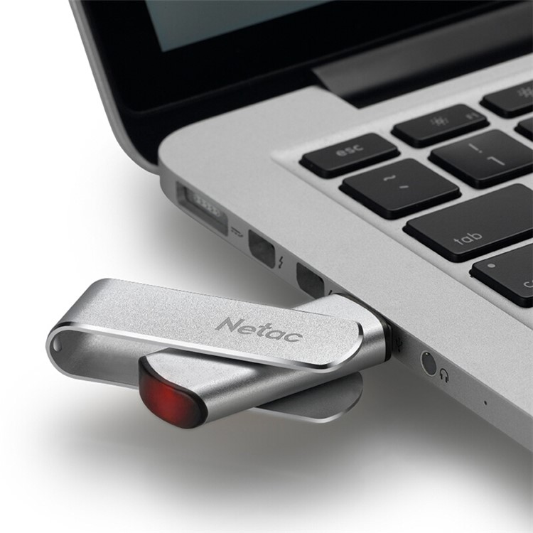 NETAC U388 Mini Metalloberfläche 360 drehung USB3.0 High Speed 16G U Disk Flash Drive-3