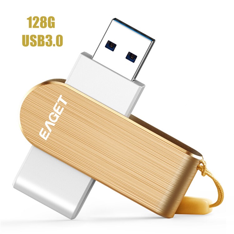 EAGET F50 USB 3.0 128 GB Speicherstick Flash-Laufwerk-Stick - Gold-1