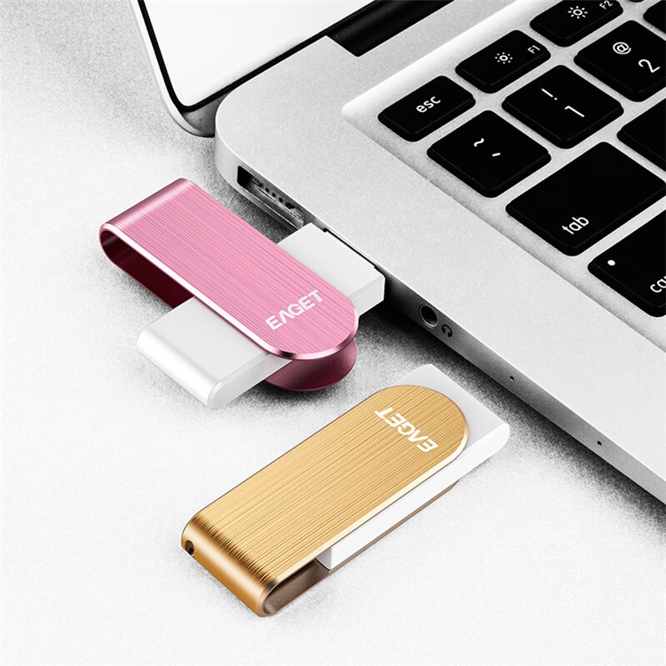 EAGET F50 USB 3.0 128 GB Speicherstick Flash-Laufwerk-Stick - Gold-2