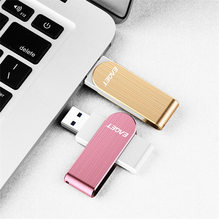 EAGET F50 USB 3.0 128 GB Speicherstick Flash-Laufwerk-Stick - Gold-3