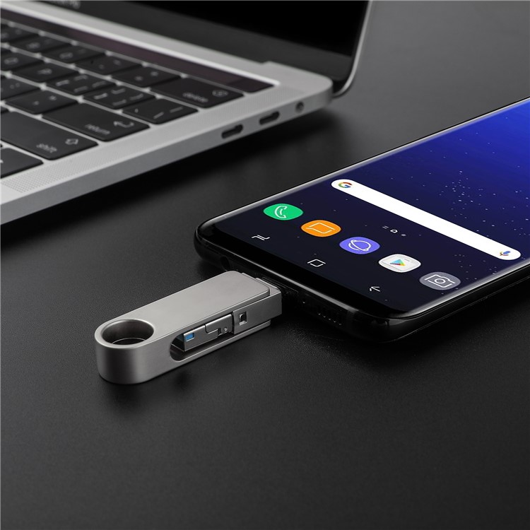 3-in-1 USB 3.0 + Type-C + Micro USB U Disk Flash Drive - 32GB-5