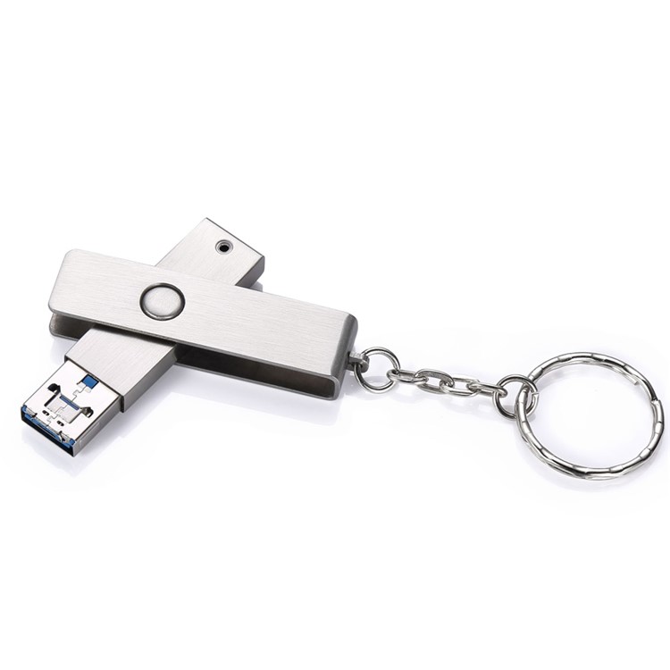 VITAS 64GB Waterproof U-Disk OTG Metal Micro USB / USB 2.0 Flash Drive U Disk Memory Stick (UV-04-1-64G)-3