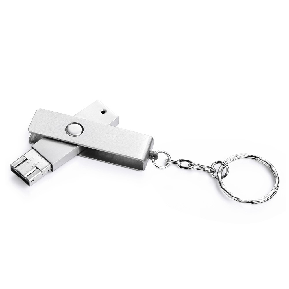 VITAS 64GB Metal USB2.0 + Micro USB Flash Drive OTG Waterproof U Disk for Computer Cellphone-2