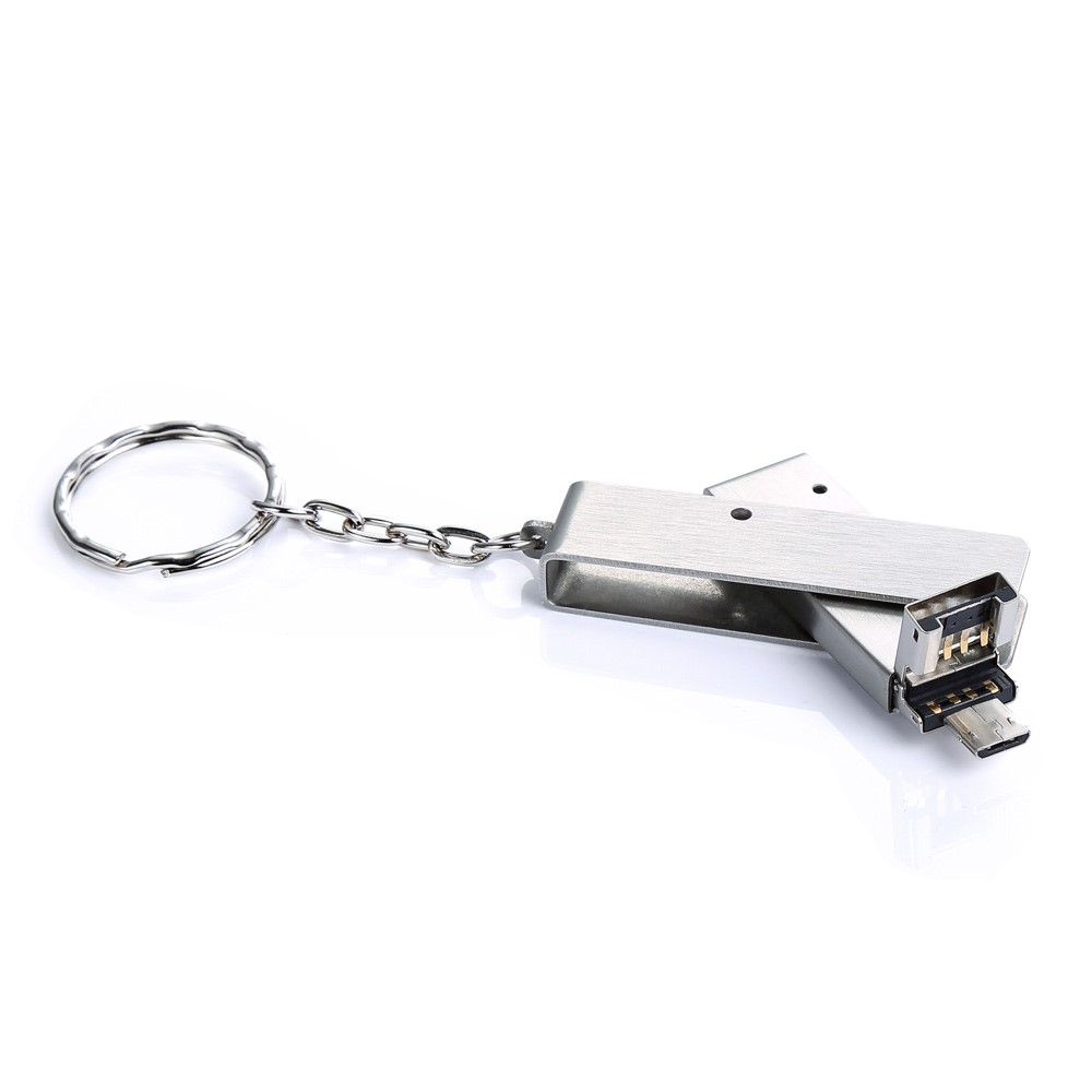 VITAS 64GB Metal USB2.0 + Micro USB Flash Drive OTG Waterproof U Disk for Computer Cellphone-3