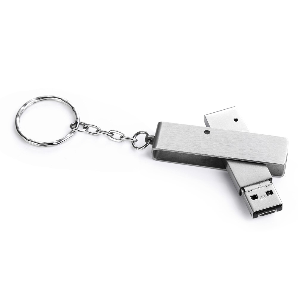 VITAS 64GB Metal USB2.0 + Micro USB Flash Drive OTG Waterproof U Disk for Computer Cellphone-4