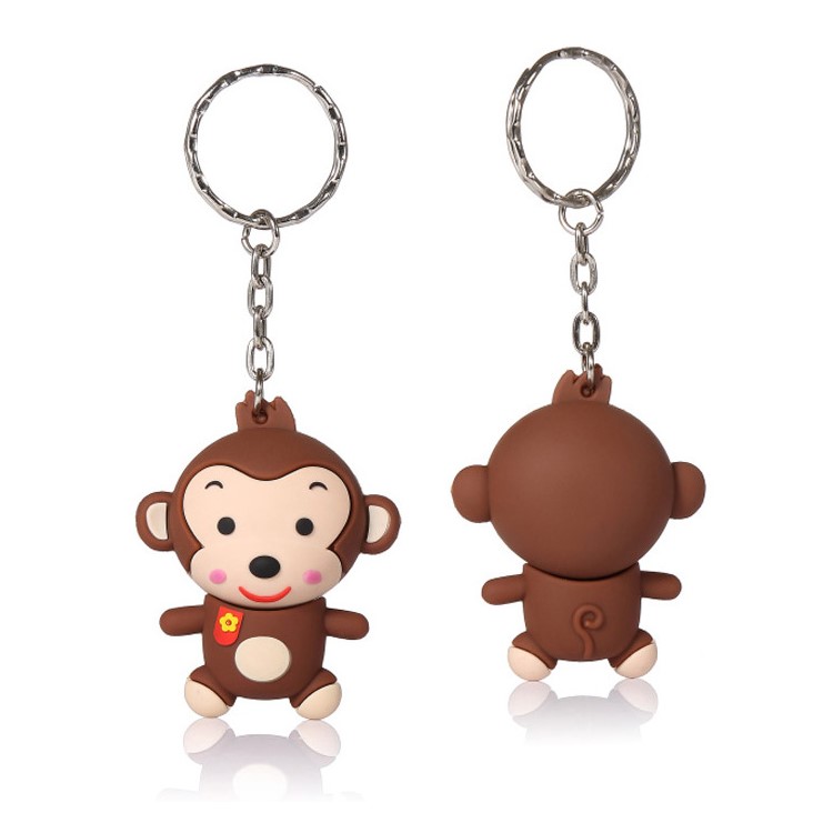 VITAS 32GB USB 2.0 High Speed Flash Drive Monkey Style PVC Keychain UV-08-1