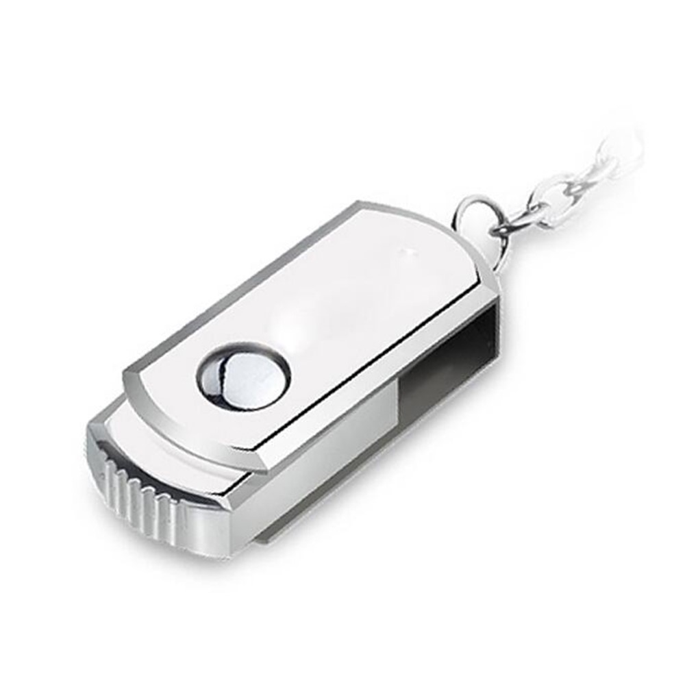 VITAS 32GB Rotatable Metal U Disk USB 2.0 High Speed Flash Drive with Key Chain-2
