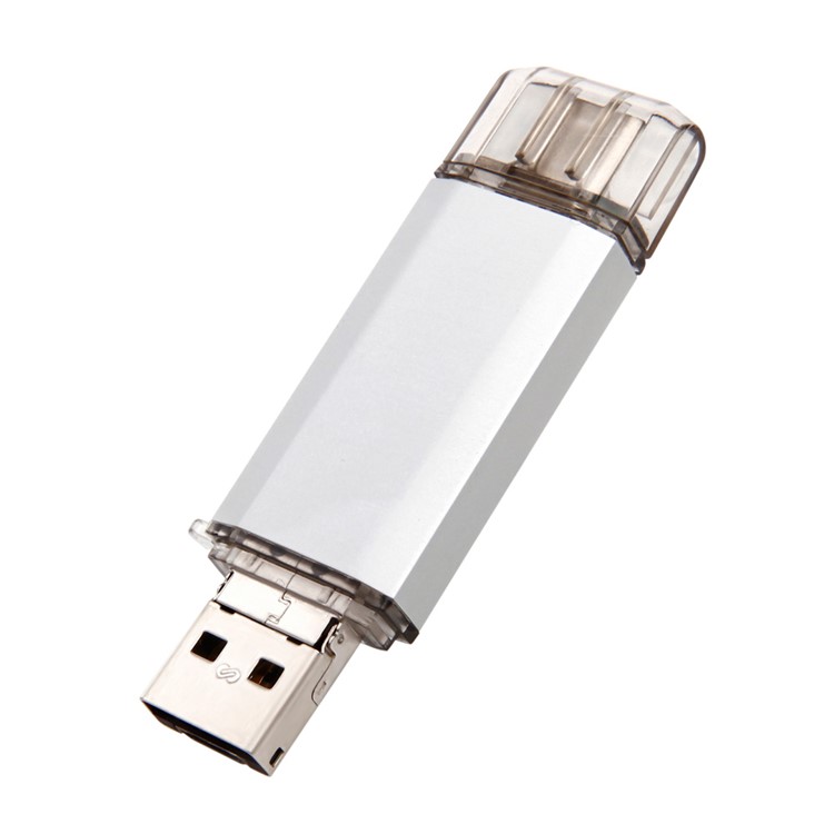 VITAS 32GB Flash Drive U Disk Type-C / Micro USB / USB 2.0 Memory Stick (UV-01-32G) - White-3