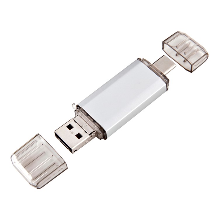 VITAS 32GB Flash Drive U Disk Type-C / Micro USB / USB 2.0 Memory Stick (UV-01-32G) - White-4