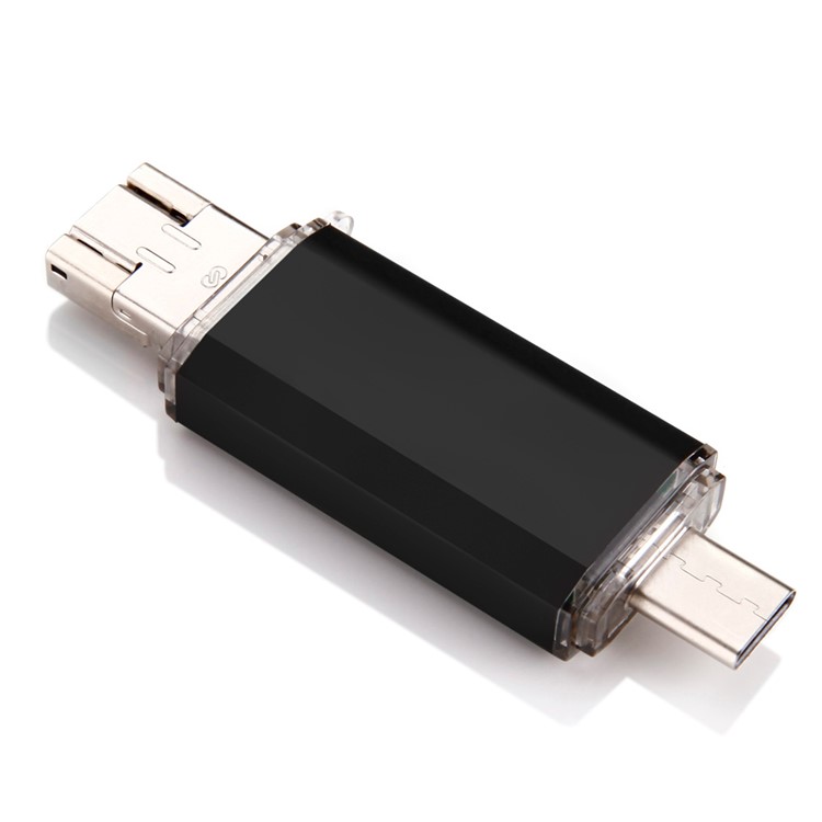 VITAS 32GB Tipo-c / Micro USB / USB 2.0 U Disco Flash Drive Memory Stick (uv-01-32g) - Preto-3