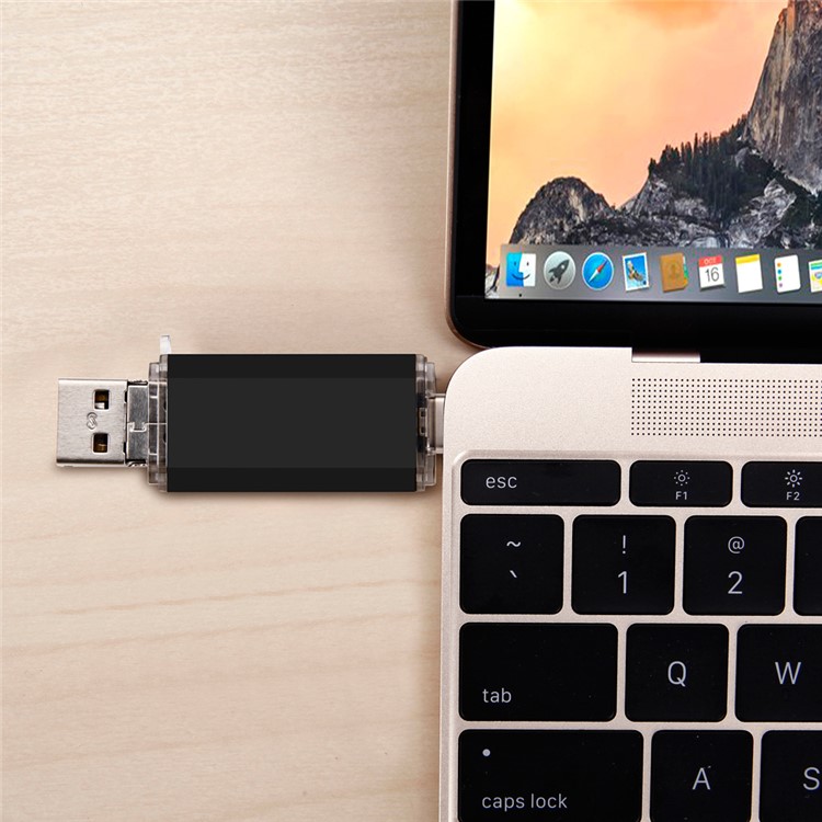 VITAS 32GB Tipo-c / Micro USB / USB 2.0 U Disco Flash Drive Memory Stick (uv-01-32g) - Preto-4