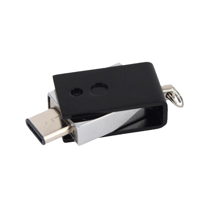 VITAS 16GB USB 3.0 + Type-C Flash Drive Disk UV-02-16G - Black-5