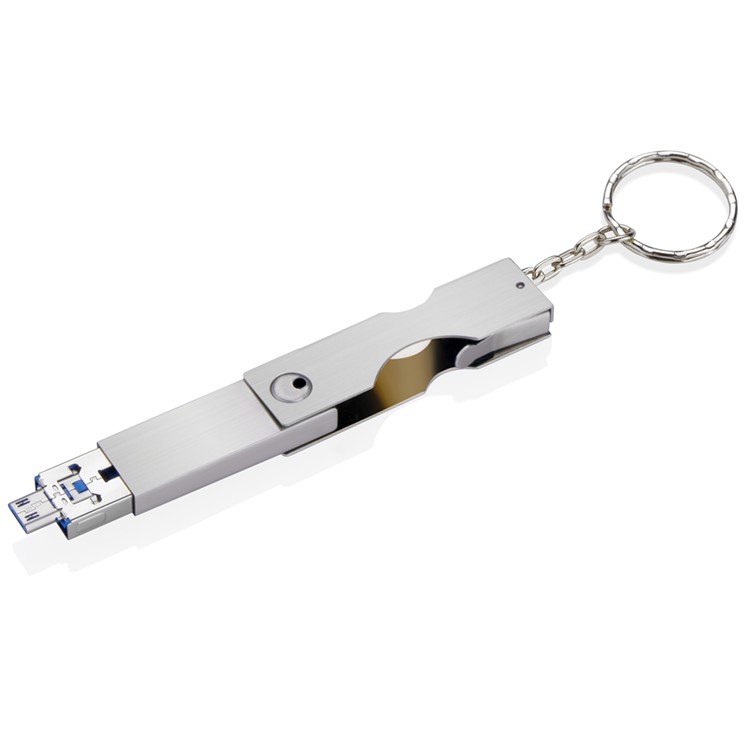 VITAS 64GB 2-in-1 UDP Chip Mini Memory Flash Drive USB 2.0 + Micro USB OTG-3