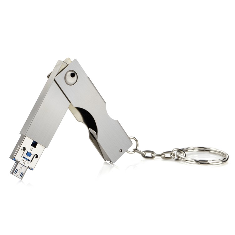 VITAS 64GB 2-in-1 UDP Chip Mini Memory Flash Drive USB 2.0 + Micro USB OTG-4