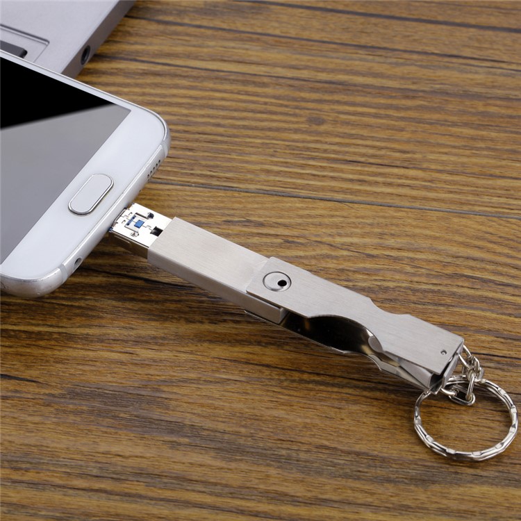 VITAS 64GB 2-in-1 UDP Chip Mini Memory Flash Drive USB 2.0 + Micro USB OTG-8