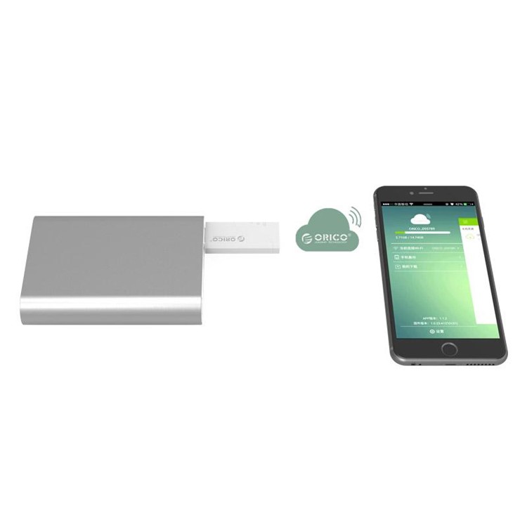 ORICO 32GB Portable Cloud Storage Wireless U Disk (TUW11) for iPhone 7 / 7 Plus Etc. - White-4