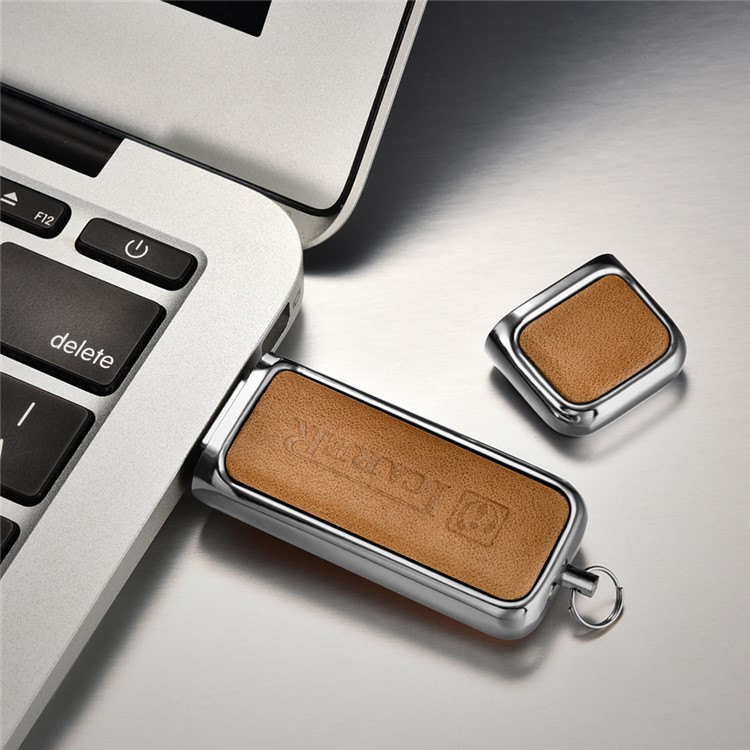 ICARER 16G Portable Flash Drive Genuine Leather USB Disk-11