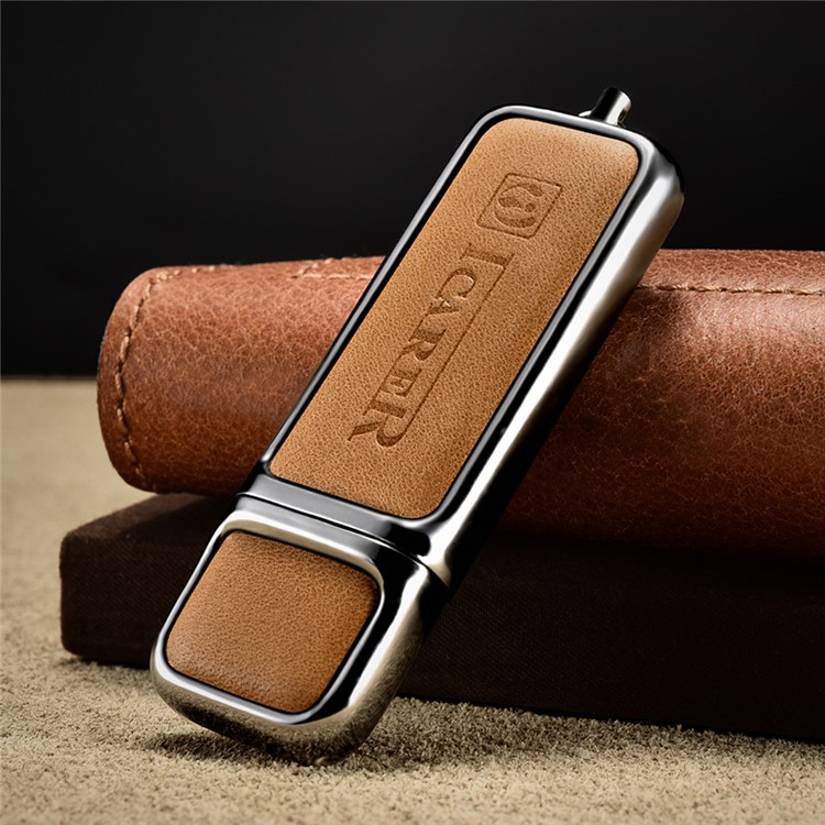 ICARER 16G Portable Flash Drive Genuine Leather USB Disk-17
