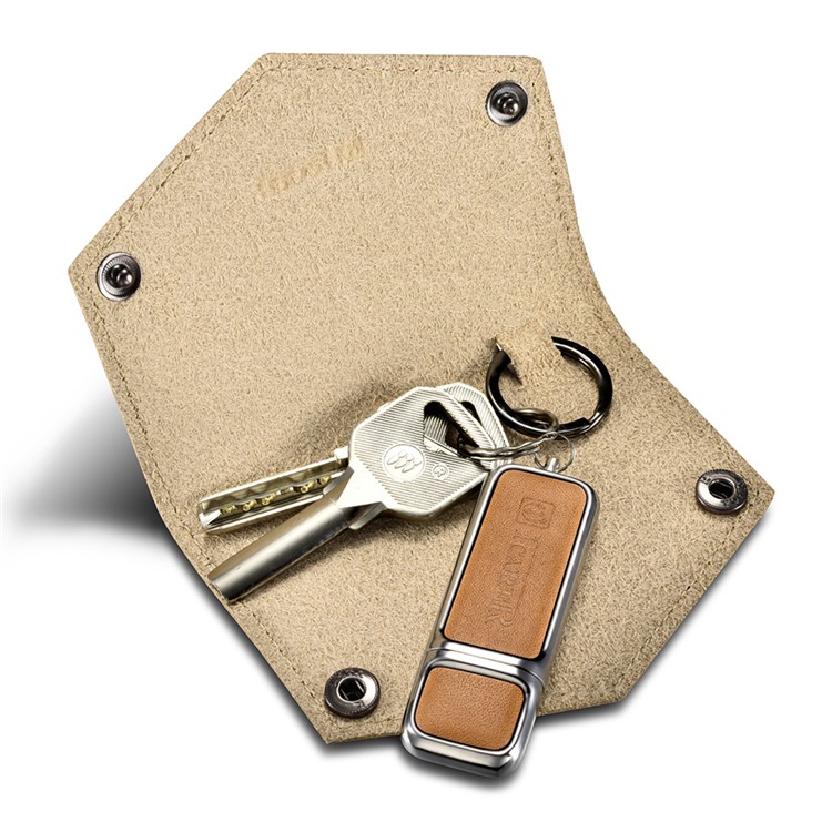 ICARER 16G Portable Flash Drive Genuine Leather USB Disk-2