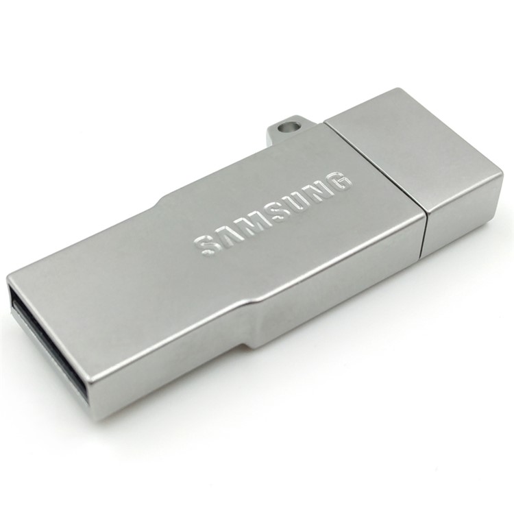 SAMSUNG MicroSDHC Memory Card Reader + MicroUSB Metal OTG + 16GB USB 3-in-1 Design - Silver-2