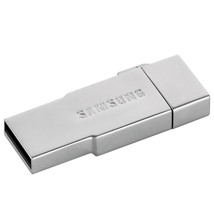 SAMSUNG MicroSDHC Memory Card Reader + MicroUSB Metal OTG + 16GB USB 3-in-1 Design - Silver-4
