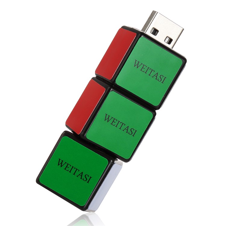 WEITASI Cube Style 64G USB 2.0 U Disk Flash Drive UDP Chip Solution UV-19-64G-1