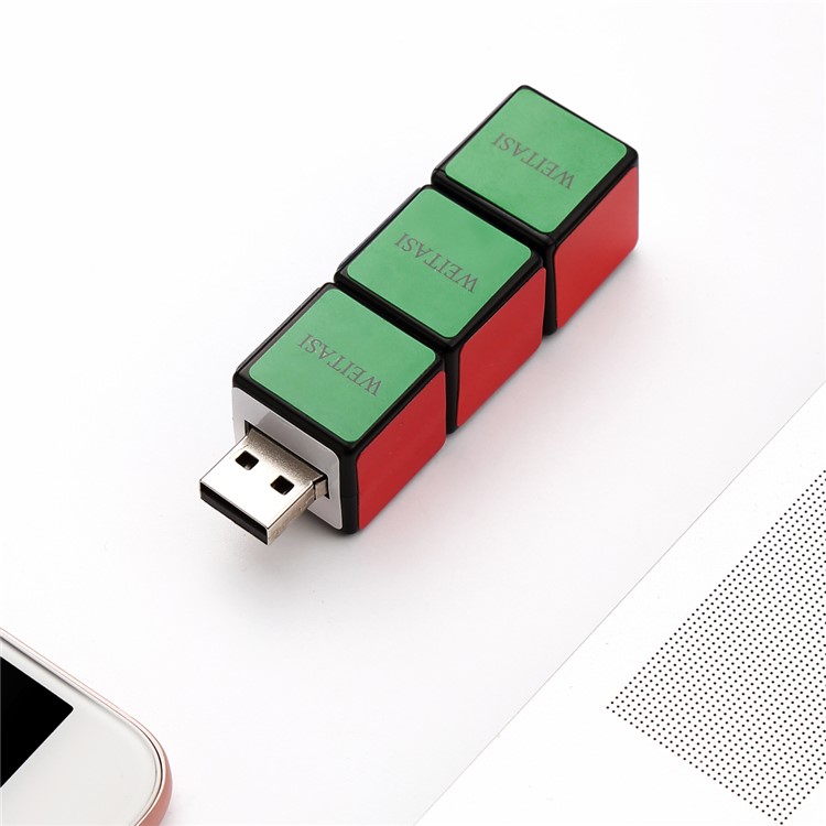 WEITASI Cube Style 64G USB 2.0 U Disk Flash Drive UDP Chip Solution UV-19-64G-3