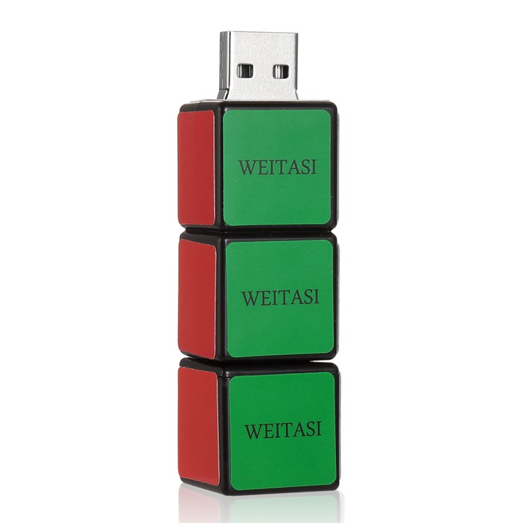 WEITASI Cube Style 64G USB 2.0 U Disk Flash Drive UDP Chip Solution UV-19-64G-4