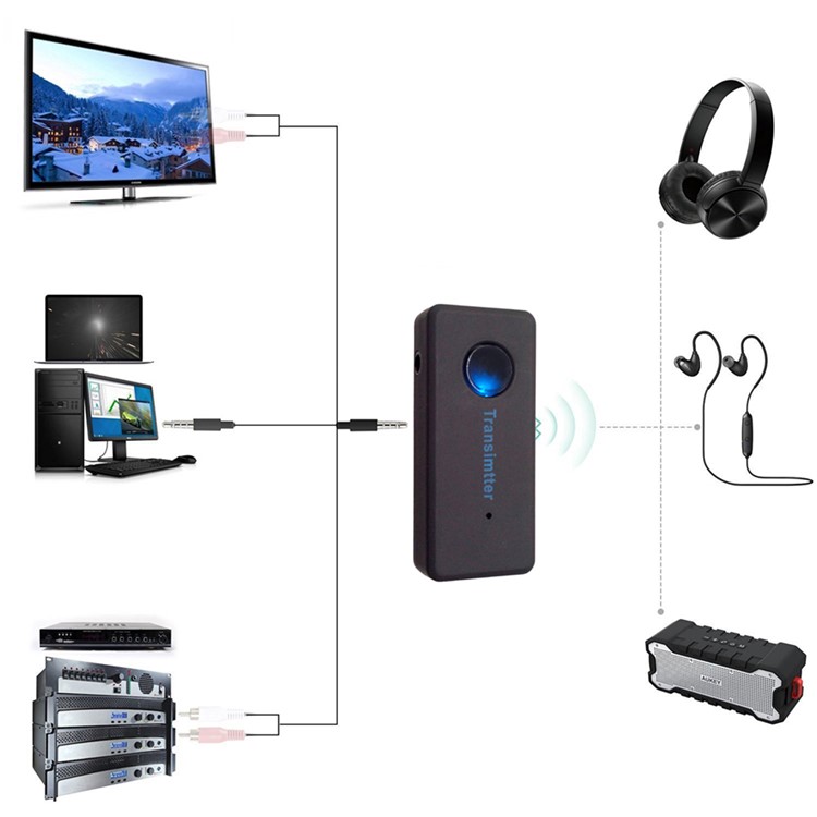 KN312 Protable Stereo Audio Wireless Bluetooth Transmitter-9